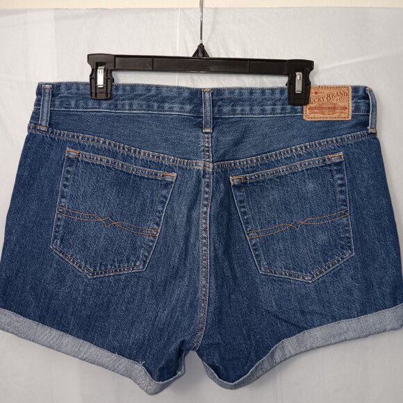 LUCKY BRAND BOYFRIEND SHORT DENIM SHORTS - Picture 10 of 14